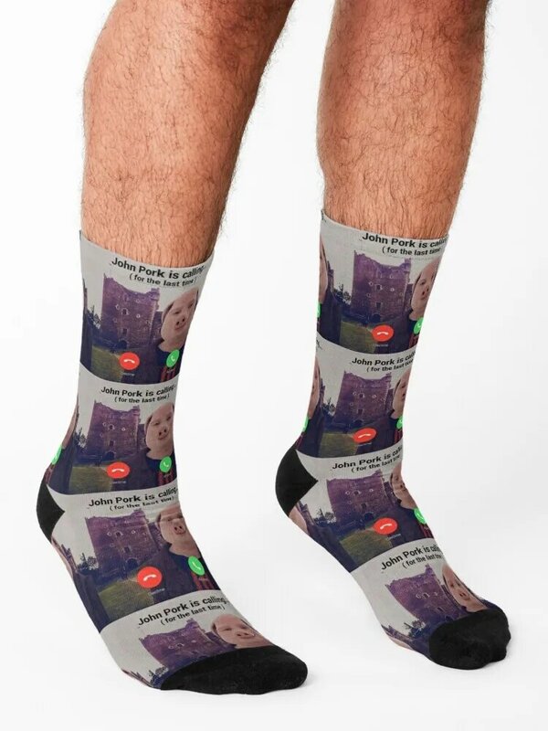 John Pork meias para homens e mulheres, designer marca meias, esportes e lazer meias