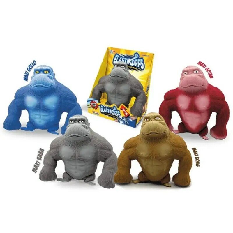 Orangotango Squeeze Toy para crianças, Vent Doll, Stress Relief, espremendo animais, descompressão elástica, Unzip Gift, ótimo
