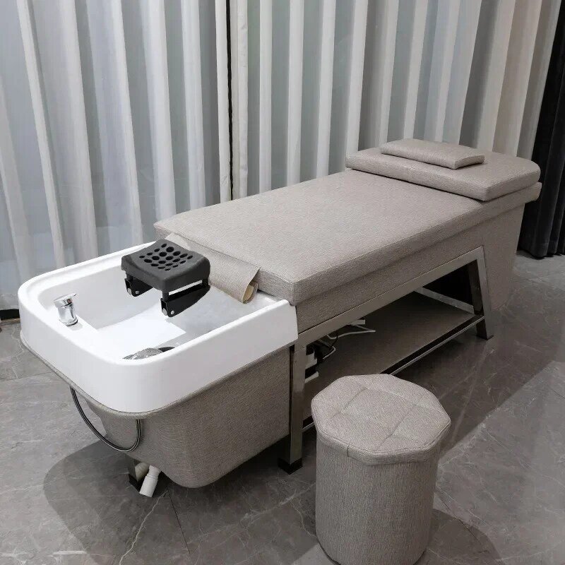 Shower Head Shampoo Chair, Cadeira de circulação de água, Wash Hair Salon, Mobiliário estilista, MQ50SC