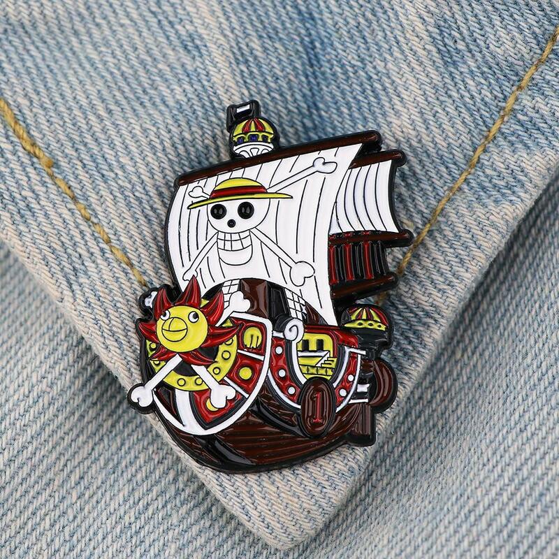 Japanese Anime Cool Cosplay Enamel Pins Cute Pins Zoro Badge Devil Fruit Brooches For Clothes Bags Icons Fashion Accessories
