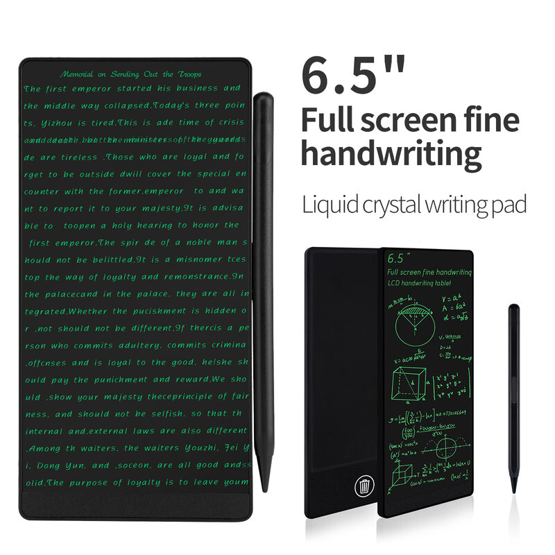 6.5-calowy pełnoekranowy super drobny Tablet LCD do pisania pisma odręcznego spełniający zawartość magnetyczną szkicownik tablicy rysunków ciekłokrystalicznych