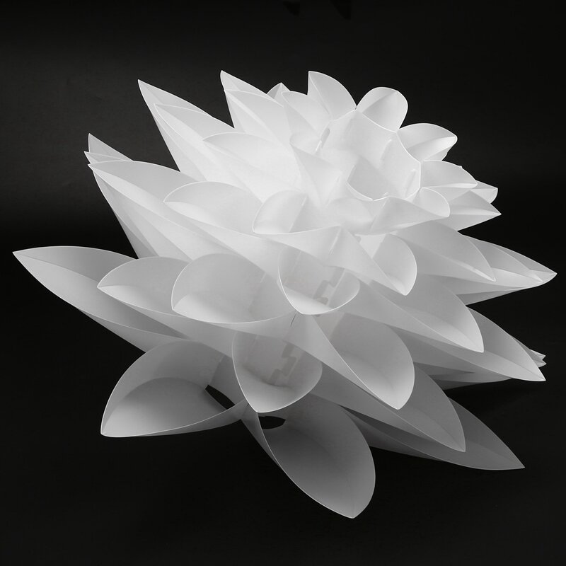 2X lotosowy żyrandol abażur DIY kwiat lotosu sześciowarstwowy klosz do lampy romantyczna pokojowa wiszące oświetlenie dekoracja baru hotelowy