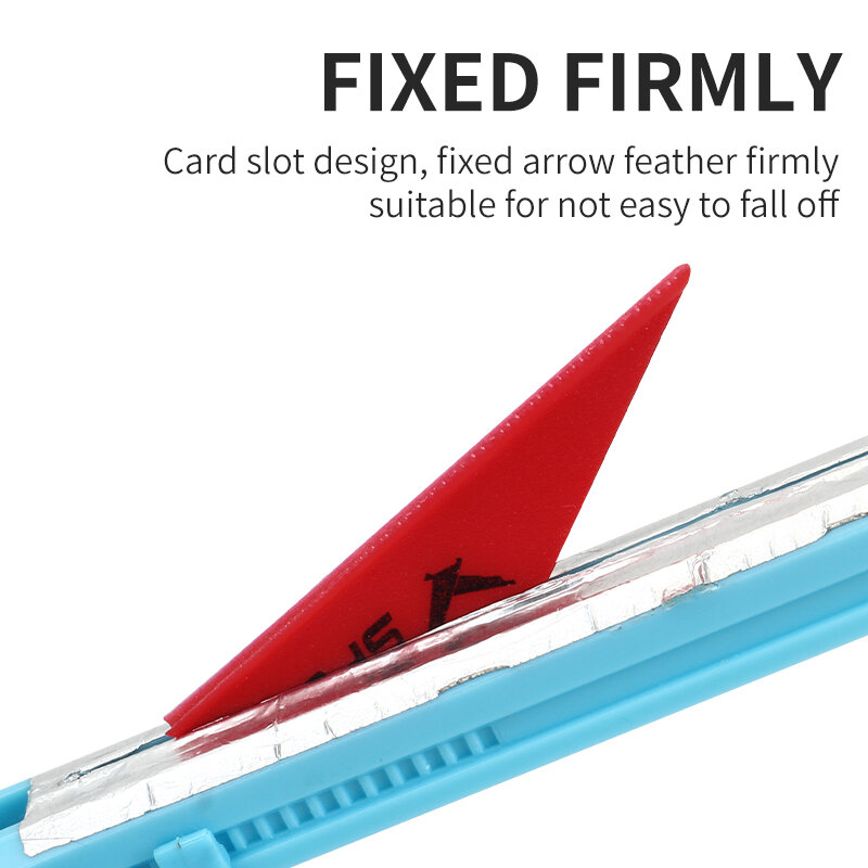 Archery用のゴムとプラスチック製の細いフェザー、調整可能なツール、3つの羽、接着剤用のアクセサリー