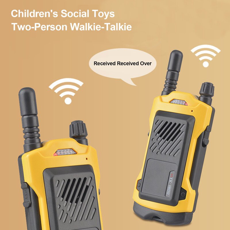 Walkie-talkies para niños, Radio de juguete para senderismo al aire libre, Camping, regalos de juguete para niños, 2 piezas
