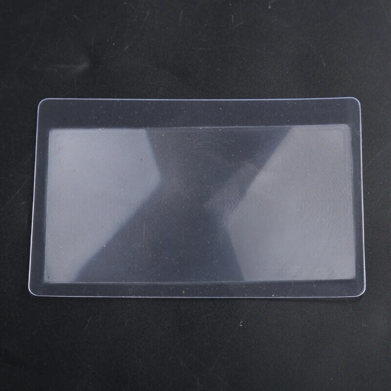 3x lupa bolso portátil fresnel-lente cartão crédito lupa carteira lentes ampliação jóias lupa-auxílio leitura