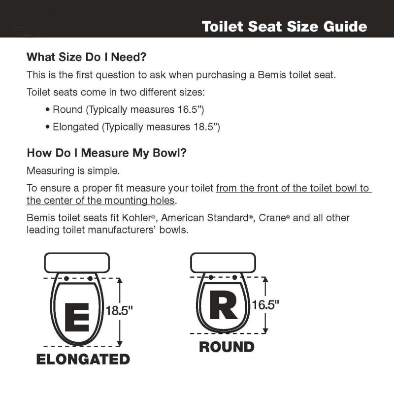 Mayfair Edgewater-dudukan Toilet kayu memanjang dengan STA-TITE, sistem pengikat kursi, dan engsel krom