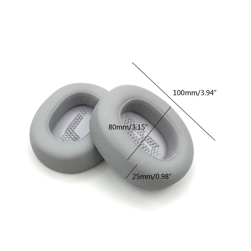 Almofadas couro PU respiráveis ​​para fones ouvido com almofada para Live 650BTNC 660 E65BTNC DuetNC mangas fone