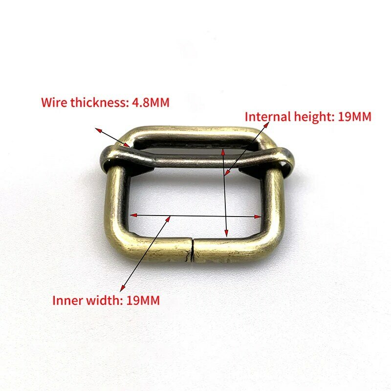 5ชิ้น3.2เซนติเมตรแหวนโลหะสแควร์แหวนหัวเข็มขัดเลื่อน Tali bahu ปรับสำหรับกระเป๋าเสื้อผ้าหนัง DIY อุปกรณ์เสริมเย็บปักถักร้อย