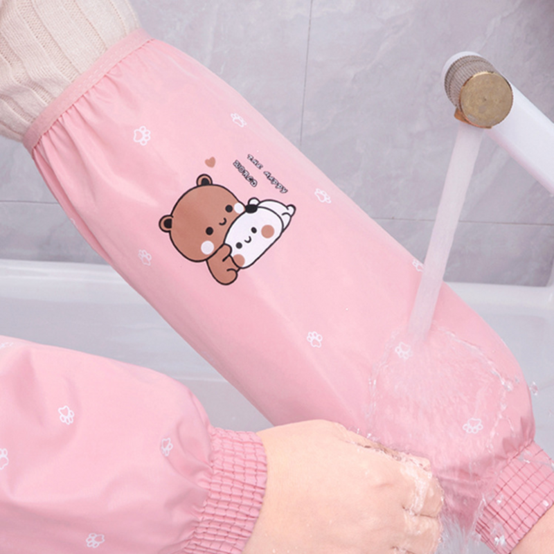 Cartoon Pattern Hand Sleeves New Dirt-proof Waterproof Fabric Anti-fouling Sleeve Cover Elastic Band Protective Cuff