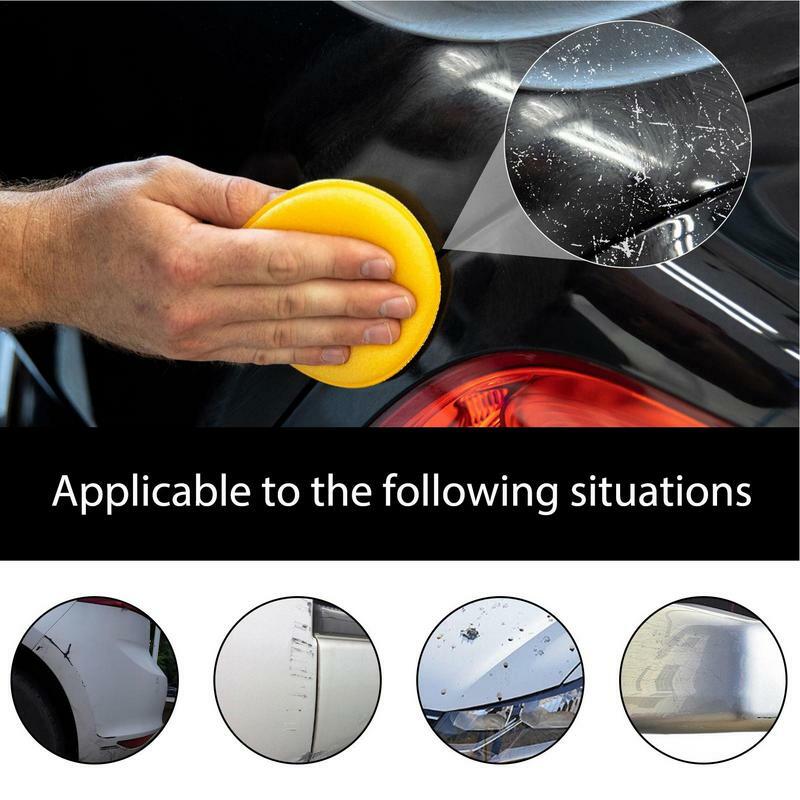 Auto Scratch Remover For Cars Car Scratch Repair Remover Car Cleaning Supplies With Sponge And Towel Waxing And Polishing Care