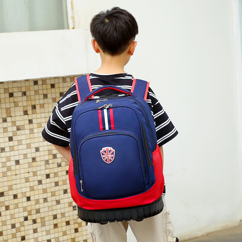 Escola primária para crianças meninos e meninas categorias 1-3-6 luz wight trole escolar mochila com rodas frete grátis