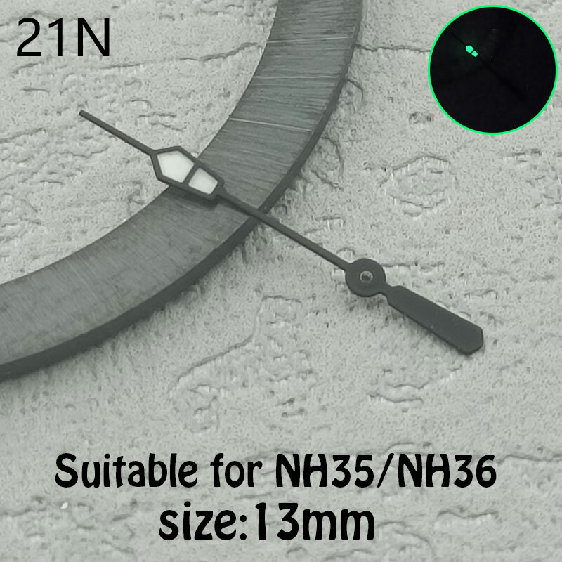 Watch hands For NH34 NH35 NH36 NH38 NH70 movements Blue luminous seconds hand Watch hands accessories Remodeling parts