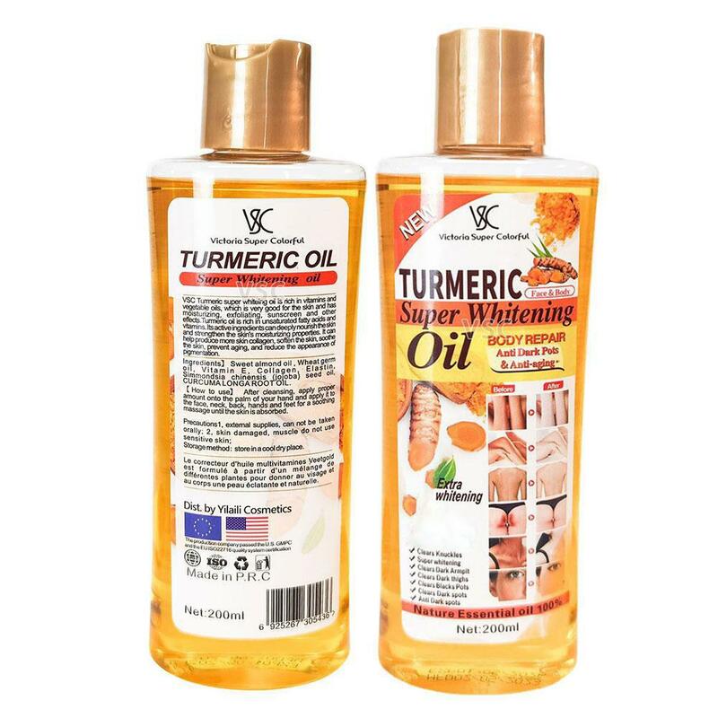 200mlTurmeric Remove Dark Spots Essential Oil Moroccan Ginger Anti Wrinkle Serum Whitening Moisturizing Skin Care for women