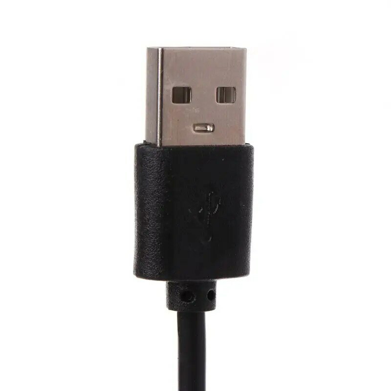 22AWG USB 2.0 A 3 / 4-Pin PWM 5V Kabel Adaptor Daya Kipas Lengan USB, Dropship Hitam