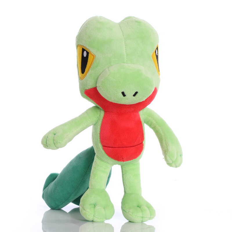 TAKARA TOMY-Pokemon Treecko Brinquedos de Pelúcia para Crianças, Animais de Pelúcia, Aniversário Infantil e Presentes de Natal, 28cm, 1Pc