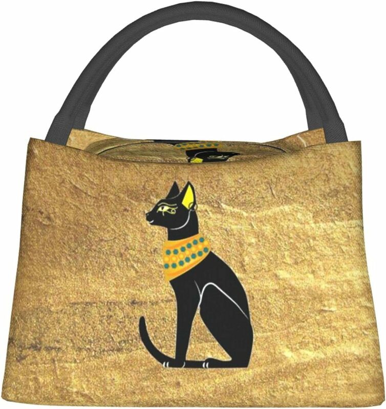 Fiambrera egipcia antigua, bolsas de Picnic, bolso aislado portátil, contenedor de decoración egipcia, bolsa de comida para hombres y mujeres, trabajo de Picnic