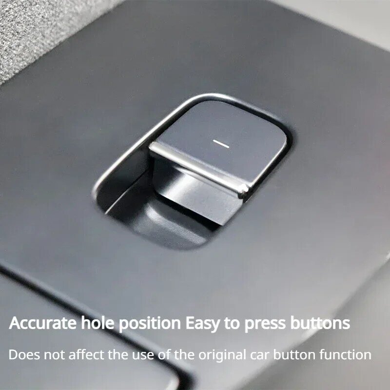 Кнопка переключения окон, крышка кнопки подъема окон, Накладка для Tesla Model Y/3/3 + Highland 2024 автомобильные хромированные аксессуары из АБС-пластика 7 шт.