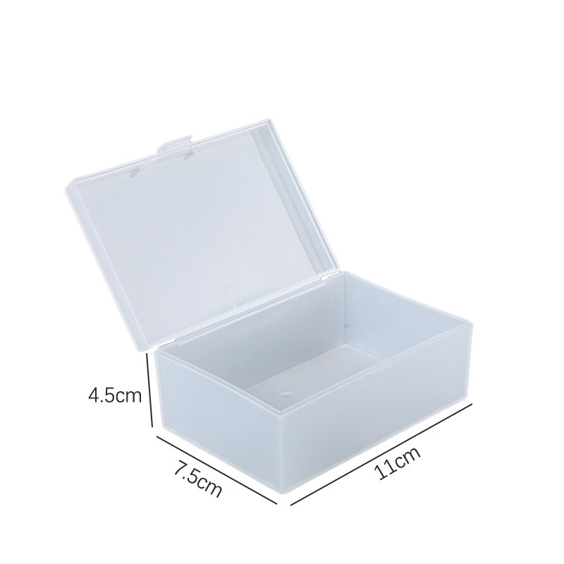 Frosted Flip Storage Box Photocards Small Card Desk Organizer Box Classification Box Jewelry Storage Case Container
