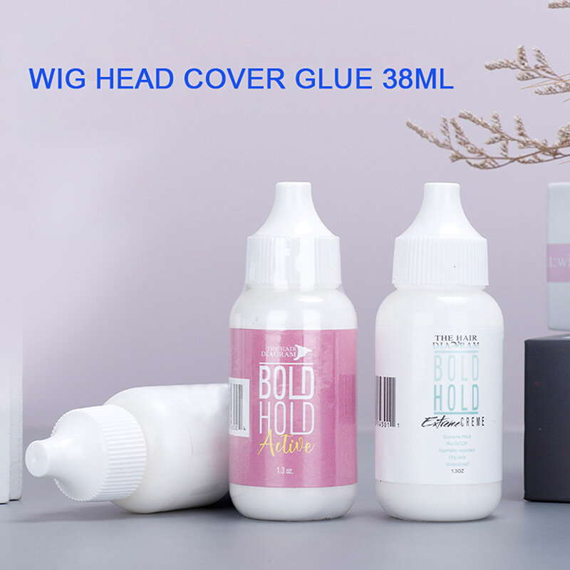 Pegamento para peluca de encaje, adhesivo impermeable para pelucas de encaje/tupé/cierre de cabello, crema de sujeción, 1,3 oz(38ML)