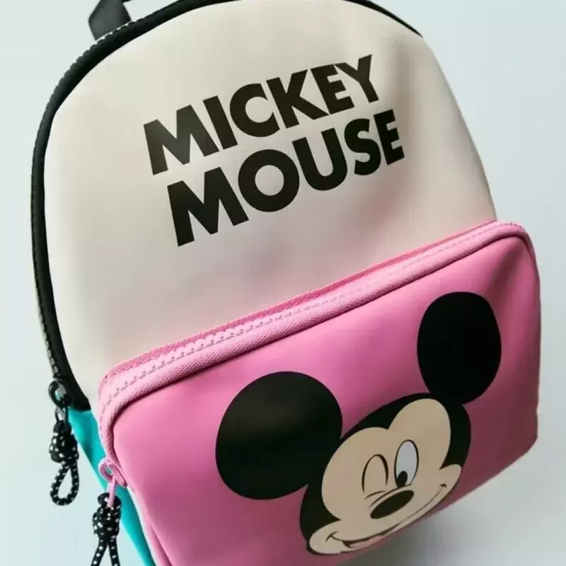 Disney-mochila escolar de Mickey Mouse para estudiantes, bonita mochila ligera de dibujos animados, gran capacidad, novedad