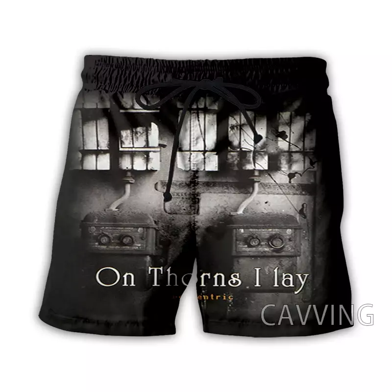 CAVVING-Shorts casuais de secagem rápida para homens e mulheres, shorts de suor de praia impressos em 3D THORNS I YOU Rock