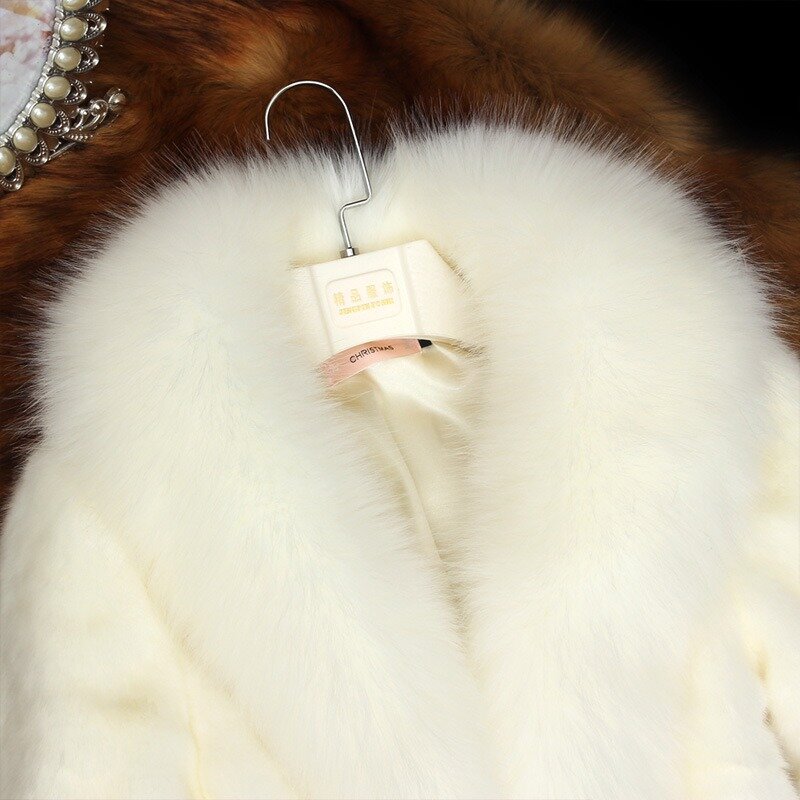 Winter neue Frauen Nerz-ähnliche Pelzmantel Nachahmung Fuchs Pelz kragen schlanke kurze Outwear weibliche Mode verdicken warmen lässigen Mantel