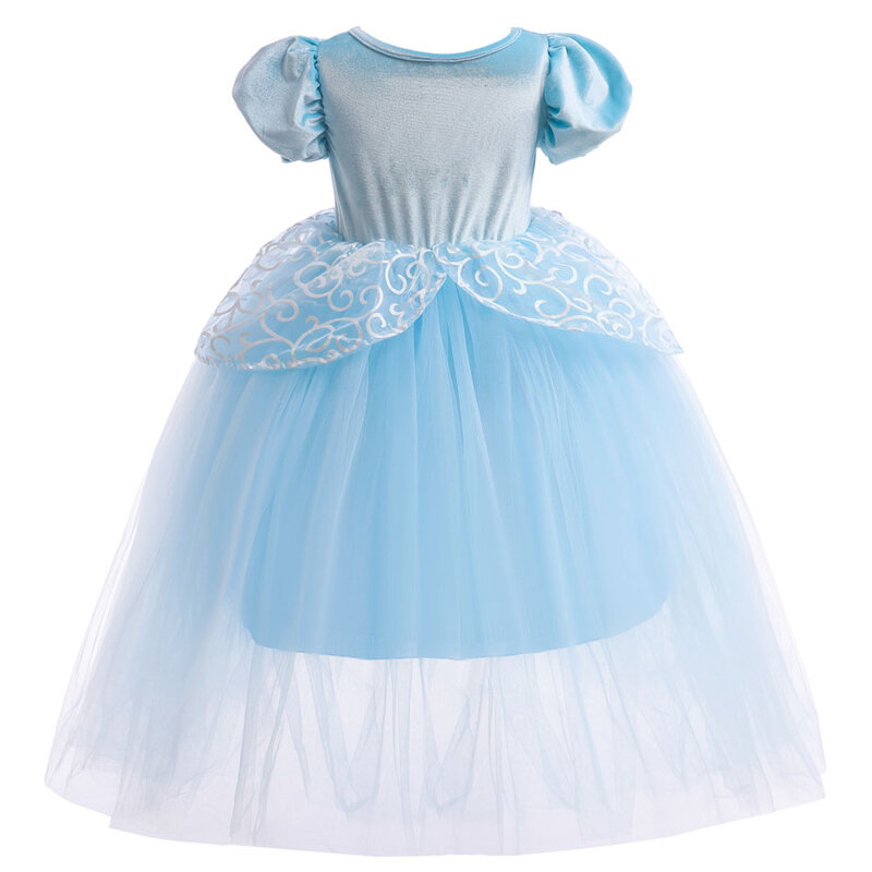 Женское платье Золушки для косплея, светодиодное платье, одежда для девочек на Рождество, Хэллоуин, искусственный костюм принцессы, детское свадебное платье на день рождения