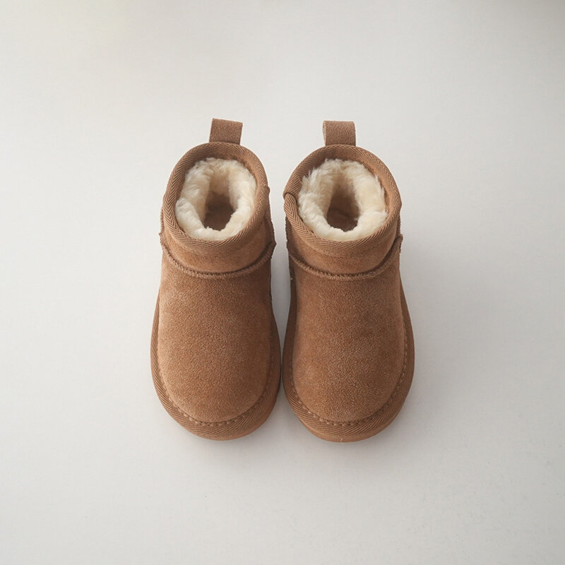 男の子と女の子のための暖かいブーツ,赤ちゃんのための冬のブーツ,厚いぬいぐるみ,ハイトップ,寒い天候のための