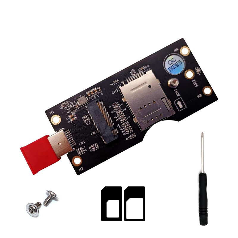 1Set NGFF modul untuk SIM dengan USB 3.0 3G/4G/5G modul untuk USB 3.0 dengan Slot kartu SIM portabel kartu adaptor PCB modul NGFF