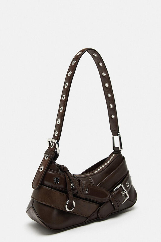 Handle Bag Women Retro Handbag PU Leather Shoulder Totes Underarm Vintage Top Handle Bag Female Small Subaxillary Bag for Women
