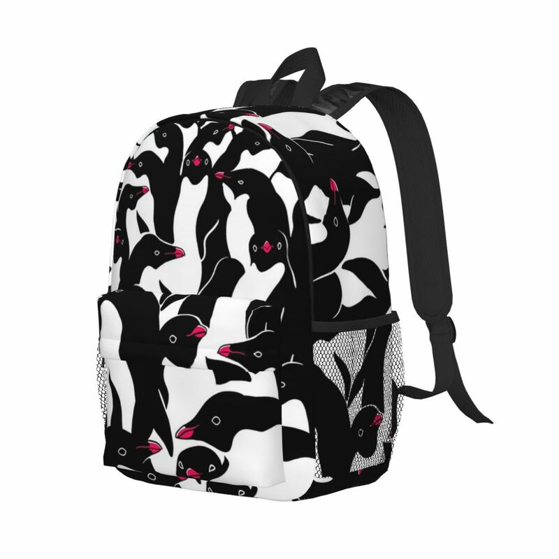 Mientras tanto, Penguins II mochilas para adolescentes, mochila escolar informal para niños, mochila para portátil, bolso de hombro de gran capacidad