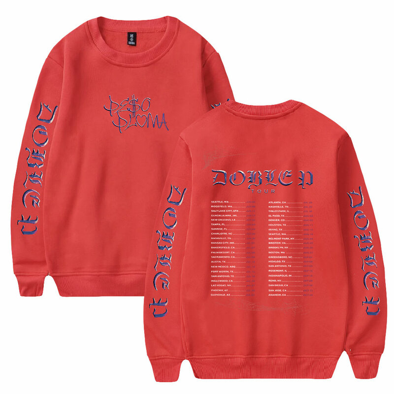 Peso Pluma Spider Merchandise 2023 Doble P Tour Mode Ronde Hals Streetwear Dames Heren Sweatshirt Hiphop Kleding