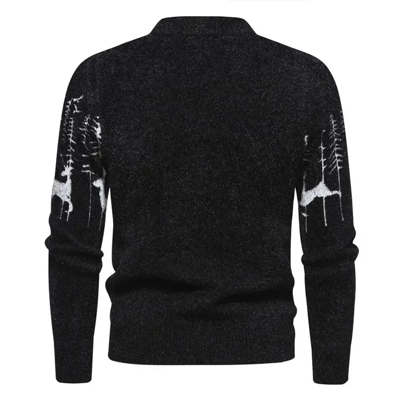 Men's  New Imitation Mink Sweater Soft and Comfortable  Fashion Warm Knit Sweater