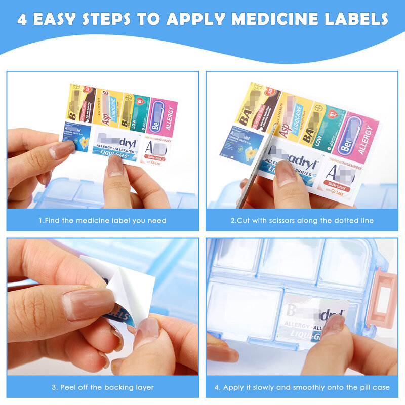 Pille organisieren 10 Fächer Aufbewahrung behälter mit Etiketten Pille Fall Gesundheits medizin Veranstalter Reise versorgung Mini Pillen dose