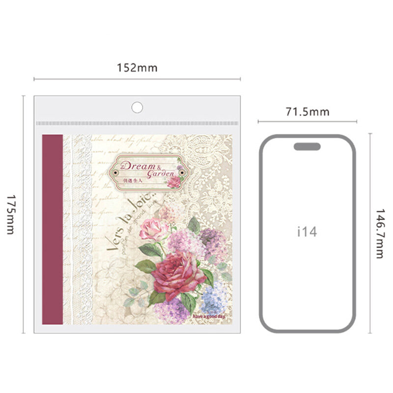 50 pieces Memo Pad Material Paper Weaving Dream Garden Series Lace Collage Vintage Decoration Material Base Paper 8 kinds