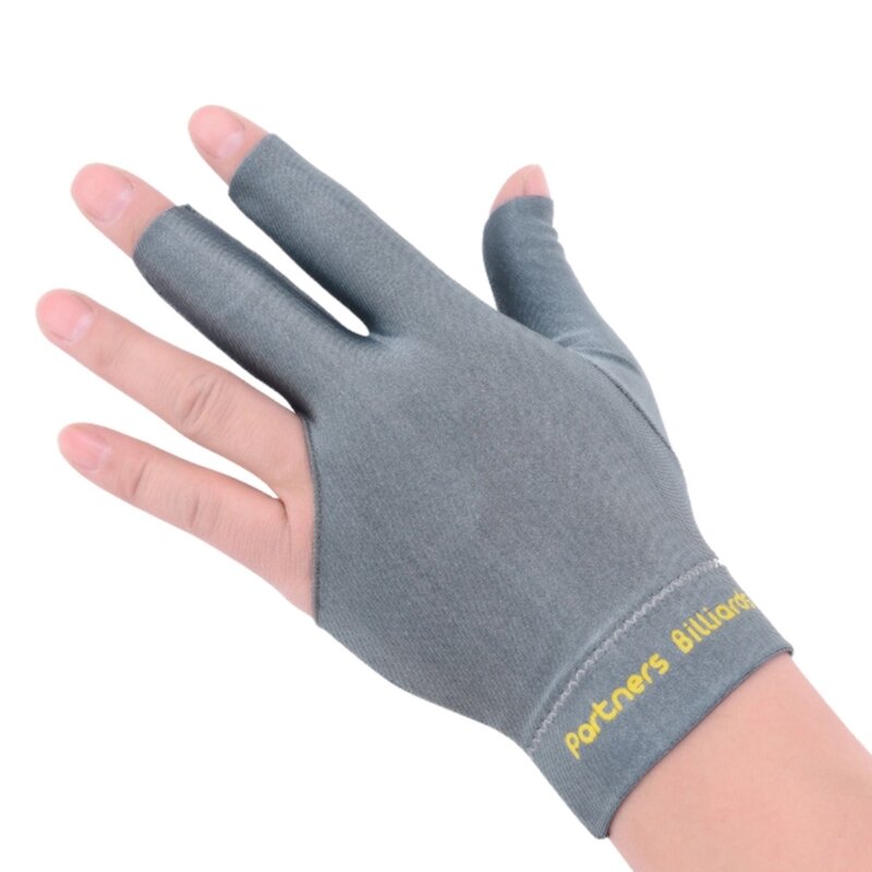 ถุงมือบิลเลียด3นิ้วระบายอากาศได้สำหรับผู้หญิง, R66E ยืดหยุ่นสำหรับเล่นกีฬาทำจากไม้คิวสนุ๊กเกอร์