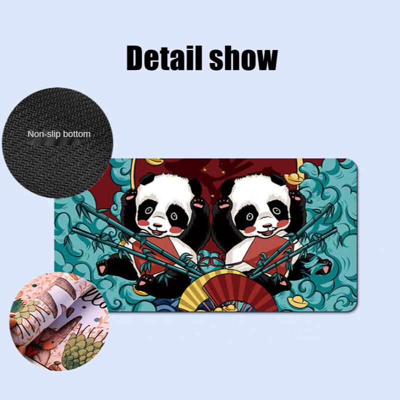 80*30cm Chinese Style Mouse Pad Game Player Computer Office Lock Side Table Laptop Keyboard Pad Desk Accessories