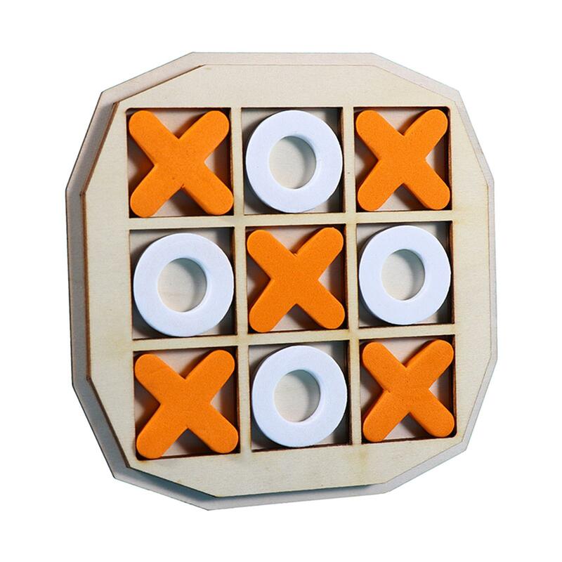 Tic TAC Toe Board Game XO Chess Board Game Tabletop Blocks Noughts and Crosses for Outdoor Indoor Kids Families Adult Gifts