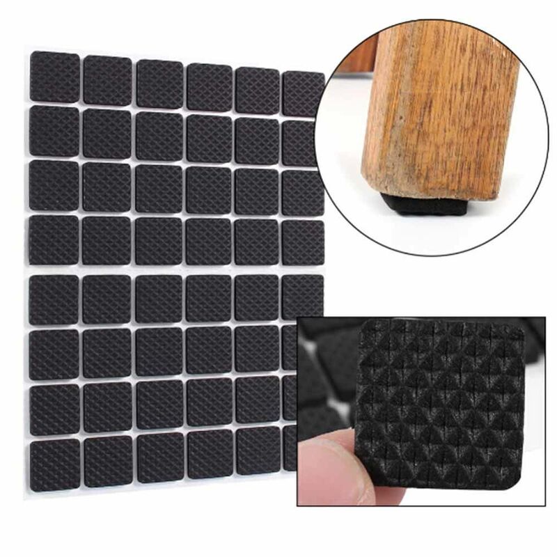 48Pcs Non-slip Self Adhesive Furniture Rubber Feet Pads Table Chair Floor Protectors Mat Round Sticky Pad For Sofa Chair Leg