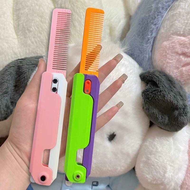 Fidget Creative Comb 3D Gravity Comb Funny Carrot Comb Grooming Tools Decompressions Toy For Adults Kids Pressure-relief Combs