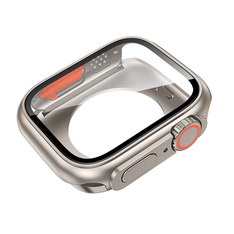 Couvercle de protection d'écran pour Apple Watch, pare-chocs avant et arrière en PC dur pour iWatch 9, 8, 7, 6, 5, 4, passer à Ultra, 44mm, 45mm, 40mm, 41mm
