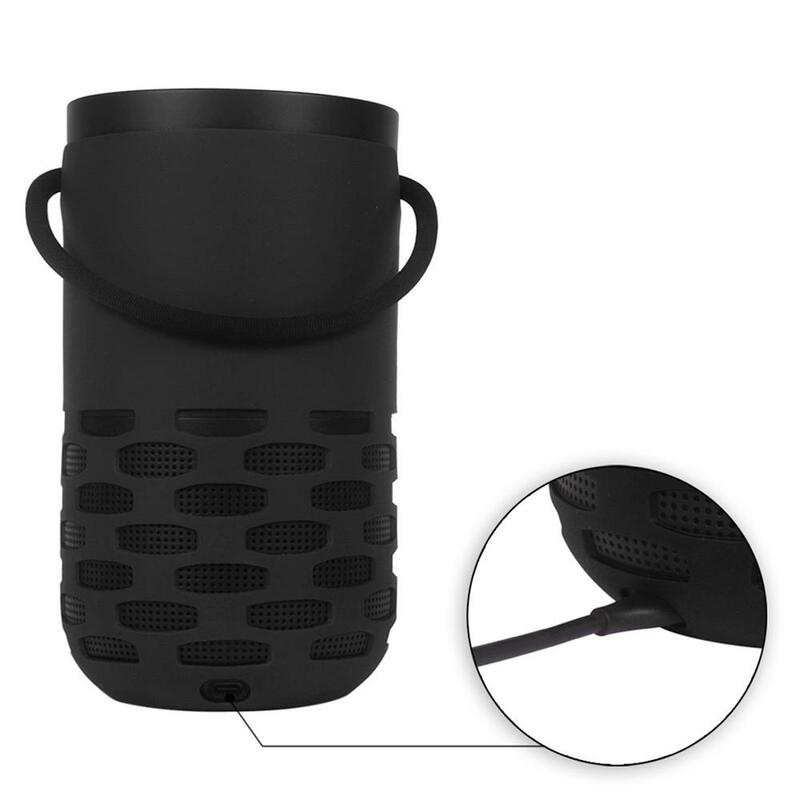 Speaker Case Black Dustproof Suitable For Home Portable Speaker Wear Resistance Durable Electronic Protective Sleeve Blue