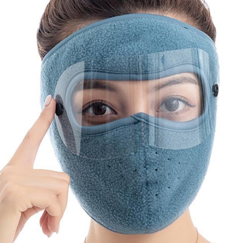 N7YD الشتاء آذان لحماية الوجه قناع الصوف الدافئة الوجه ل غطاء للحماية في الهواء الطلق يندبروف قناع مريح بريا