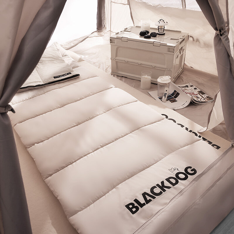 Naturehike-Blackdog อัลตร้าไลท์ ตั้งแคมป์ผ้าฝ้ายถุงนอนถุงนอนกลางแจ้งถุงนอน ผู้ใหญ่ปีนเขาต่อต้านเย็นผ้าห่มอบอุ่น