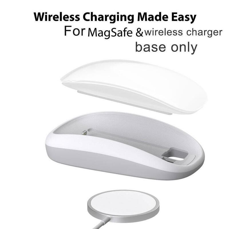 Base per Mouse per Apple Magic Mouse 2 Base di ricarica ergonomica per magsafe Wireless Charging Pad Shell aumentare l'altezza
