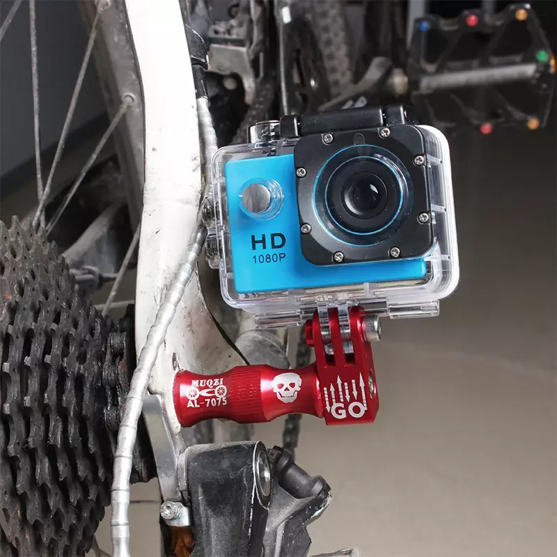 MUQZI 산악 자전거 퀵 릴리스 Gopro 베이스 EIEIO 카메라 어댑터 연결 시트 고정 브래킷, 자전거 액세서리
