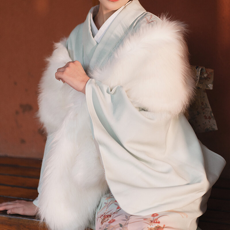 Kimono yukata baju vintage anak perempuan, pakaian cosplay kimono modifikasi fotografi travel pakaian fotografi gaun Jepang