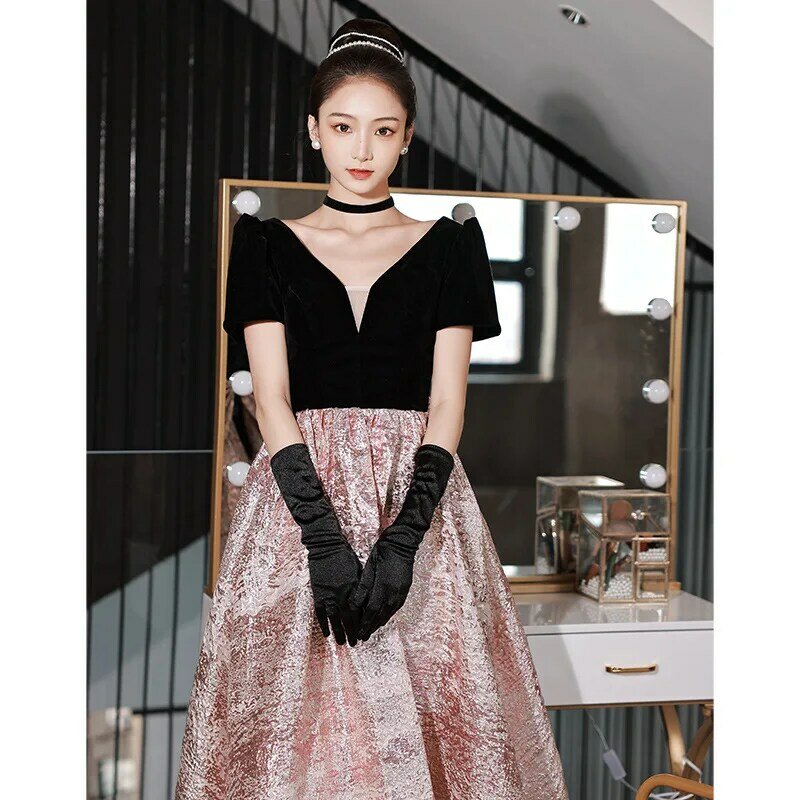Elegant Prinecess Pink Prom Dress Long A-Line Wedding Gowns Women Sweetheart Formal Party Toast Clothing Robes De Soirée