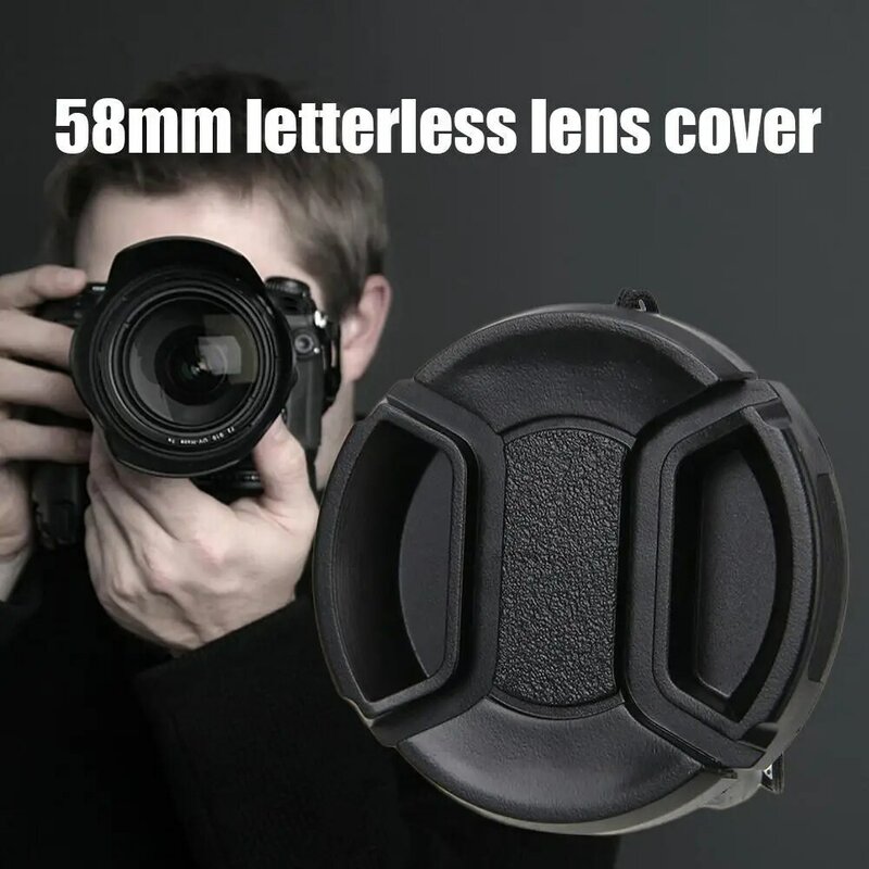 43mm 49mm 52mm 55mm 58mm 62mm 67mm copertura del cappuccio dell'obiettivo della fotocamera per Canon Nikon Sony Olypums Fuji Samsung