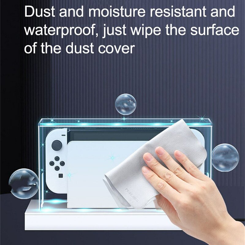 Прозрачный пылезащитный чехол YLW с RGB-основанием для Nintendo Switch Oled защитный чехол акриловый корпус дисплея игровые аксессуары